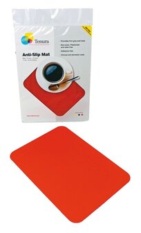 Able2 anti-slip matten rechthoek rood L 25,5 x B 8,5 cm