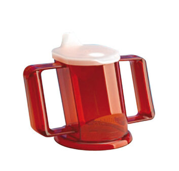 HandyCup met deksel rood