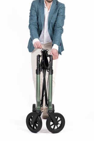 Carbon all-in Wheelzahead groen ingeklapt
